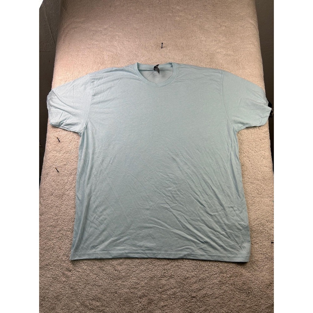 Next Level Apparel Shirt Mens 3XL Blue Crewneck Soft Lightweight Blend Casual